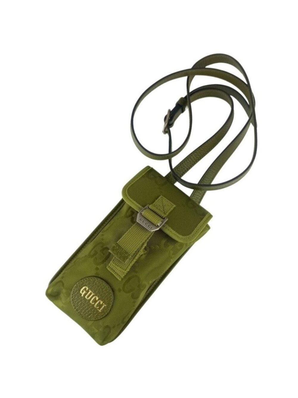 Gucci Shoulder Bag Off the Grid Khaki GG Nylon